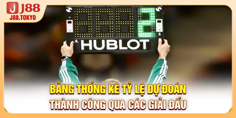 Kèo Hiệp Phụ Bóng Đá Online Hấp Dẫn Tại Thương Hiệu J88 7 Bảng thống kê tỷ lệ dự đoán thành công qua các giải đấu